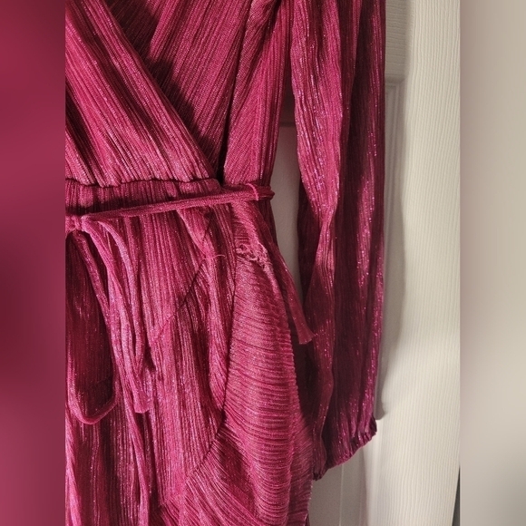 Ever New Fushia Rose Petite Plisse Skater Dress - Picture 9 of 12